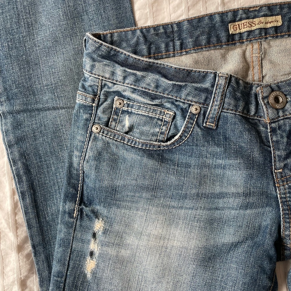 GUESS Like new Vintage Women's Classic Denim Straight Leg Jeans size 26 - Picture 8 of 15
